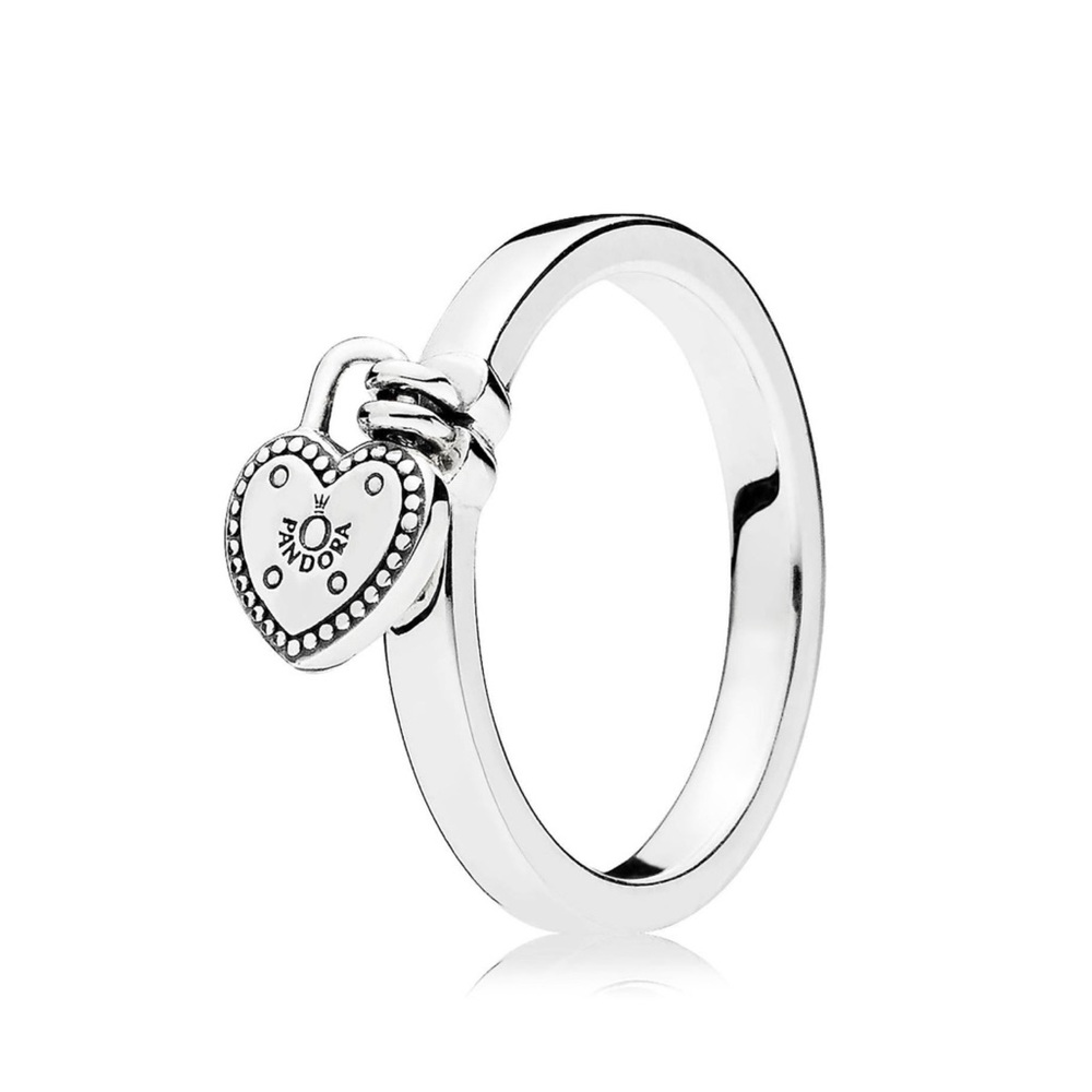 Pandora 925 Sterling Silver Padlock ring🔥